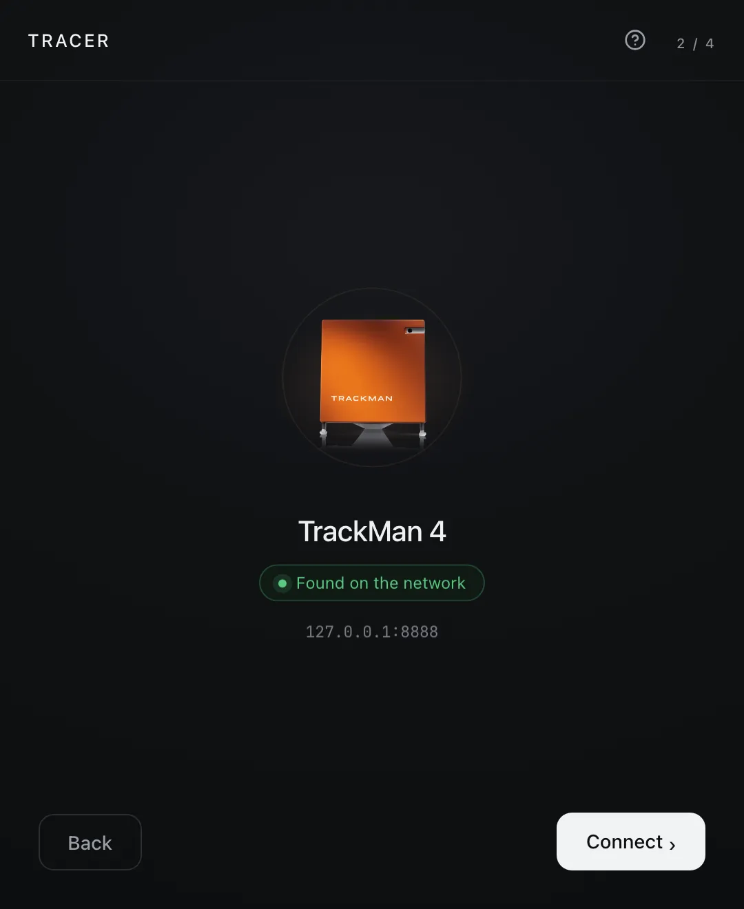 TRACER has found the launch monitor